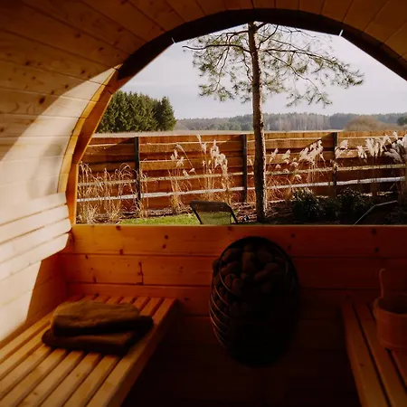 別荘 Osada Pod Gwiazdami & - Premium, Ogrodzony, 150 M Do Stawu Z Plaza, Ognisko, Grill, Taras, Las, Jeziora, Kajaki, Plaza, Dostepne Sauna I Jacuzzi *